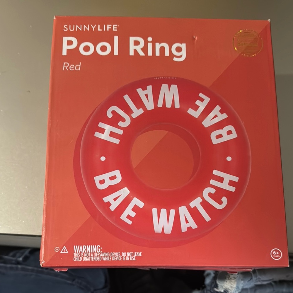 Sunnylife Red Pool Ring